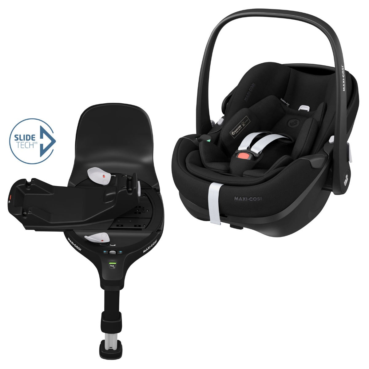 iCandy Peach 7 Twin Pushchair Travel System Bundle with Maxi-Cosi Pebble 360 Pro2 iSize Car Seat & Base - Truffle