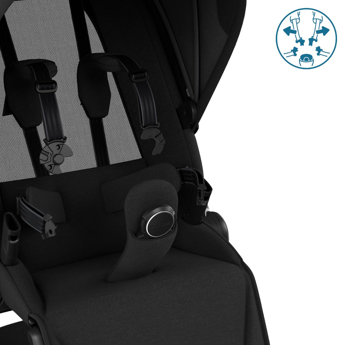 Maxi-Cosi Fame Pebble 360 Pro 2 Premium 9 Piece Travel System Bundle - Twillic Black