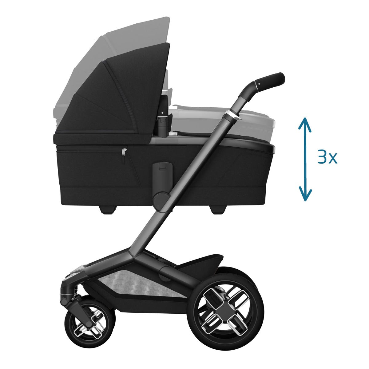 Maxi-Cosi Fame Pebble 360 Pro 2 Premium 9 Piece Travel System Bundle - Twillic Black
