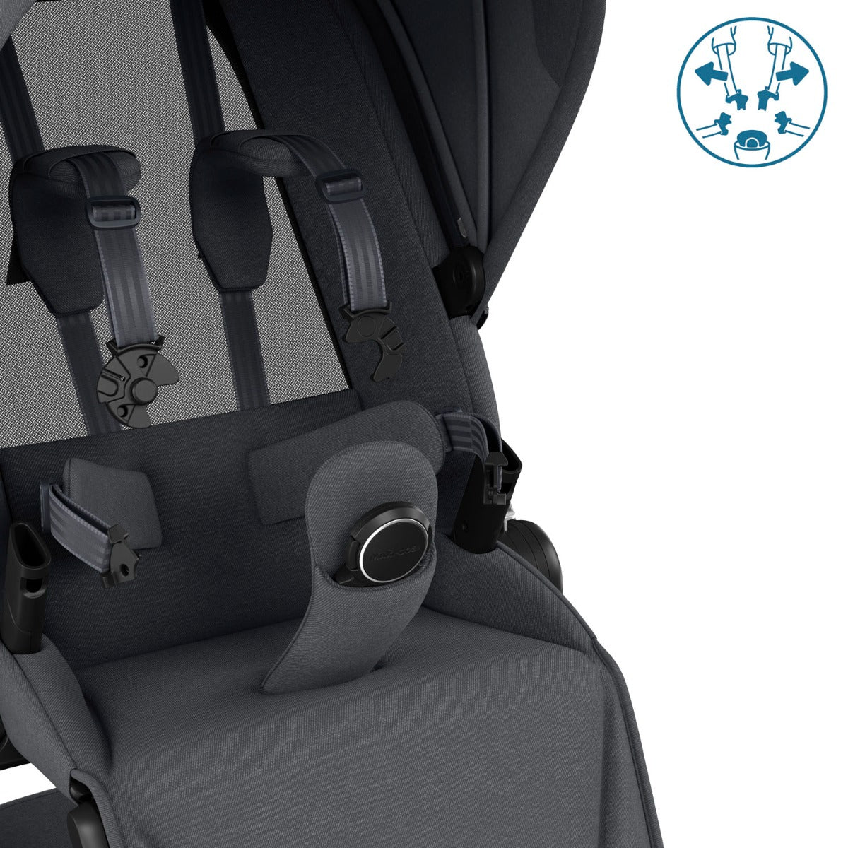 Maxi-Cosi Fame Pushchair + Carrycot - Twillic Graphite