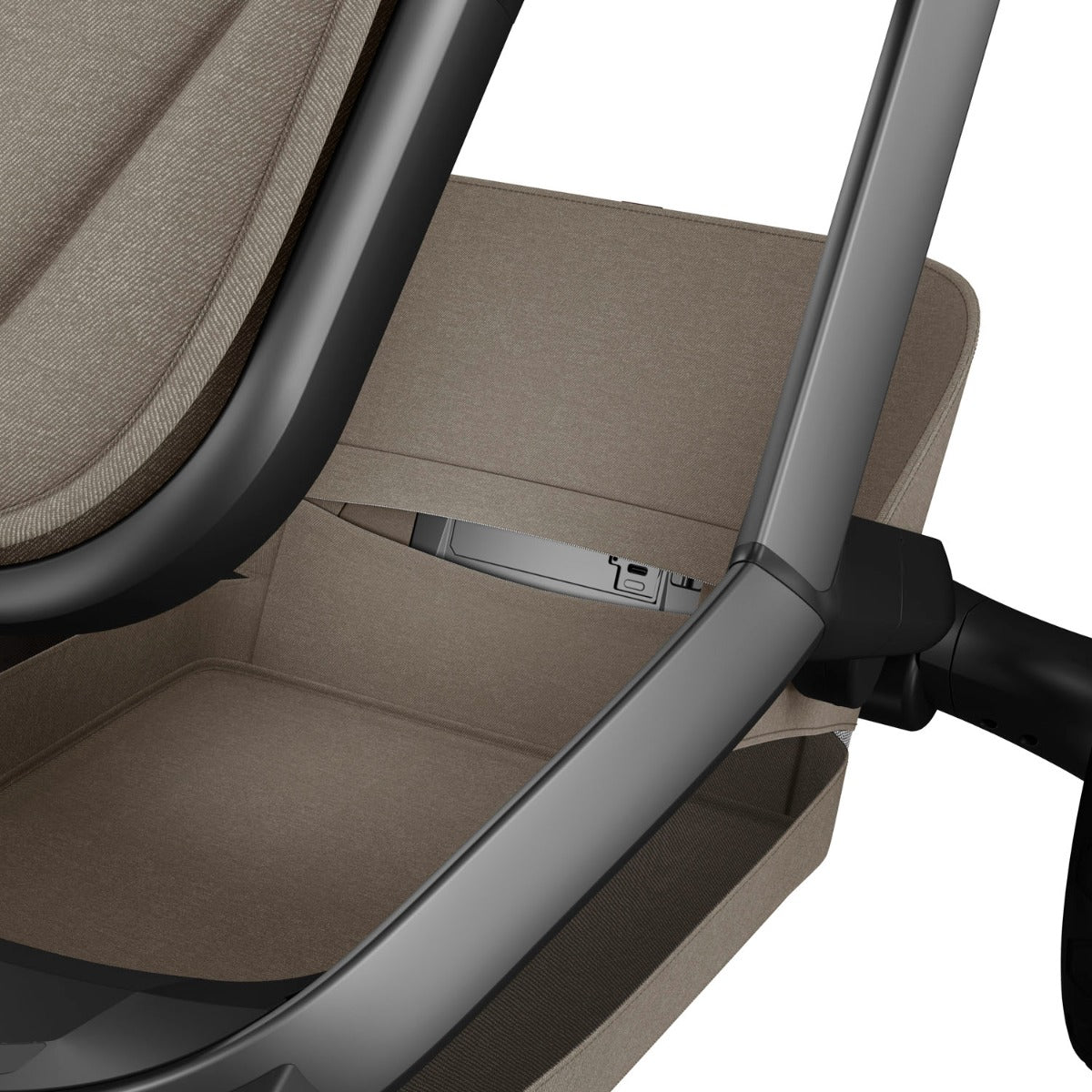 Maxi-Cosi Fame Pushchair + Carrycot - Twillic Truffle with Black Wheels