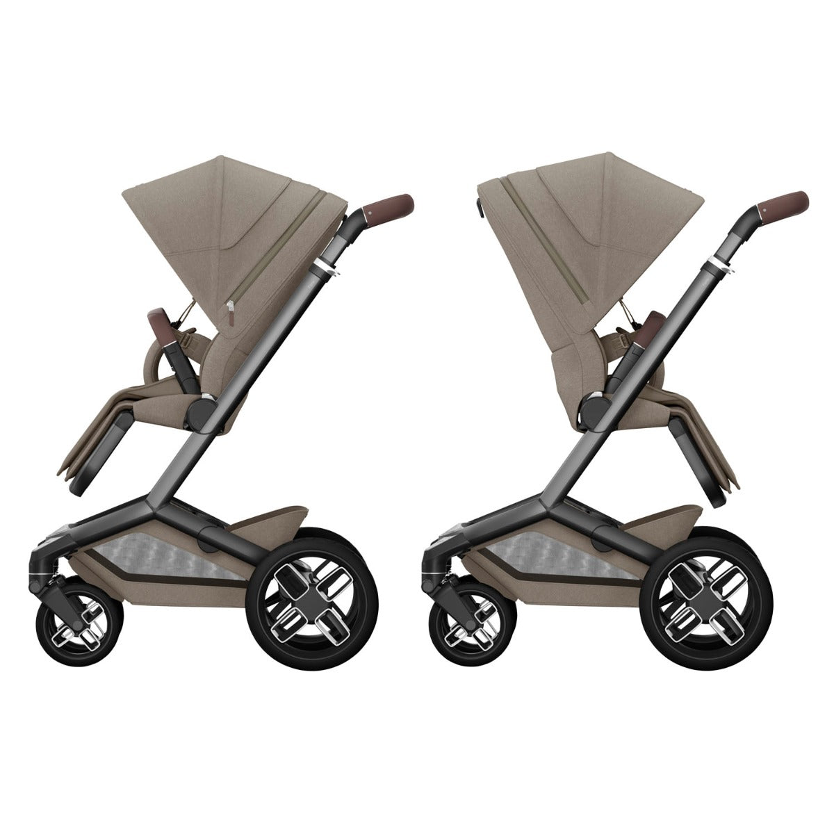 Maxi-Cosi Fame Pebble 360 Pro 2 Travel System Bundle - Twillic Truffle with Black Wheels