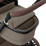 Maxi-Cosi Fame Pebble 360 Pro 2 Travel System Bundle - Twillic Truffle with Brown Wheels