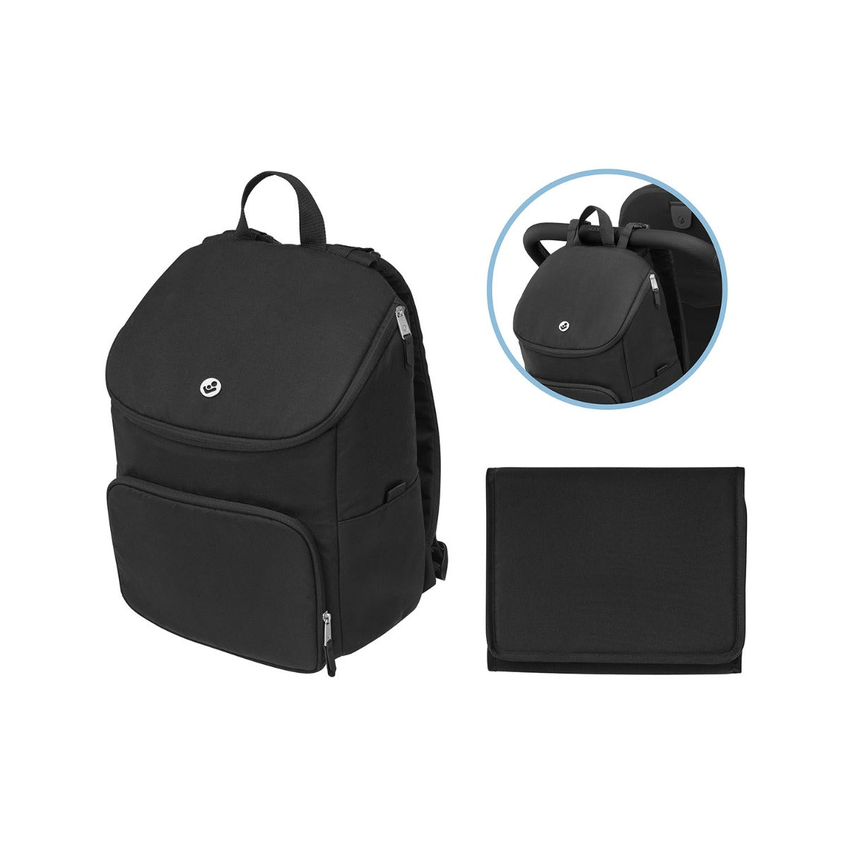 Maxi-Cosi Oxford Pebble S 9 Piece Select Bundle - Twillic Black