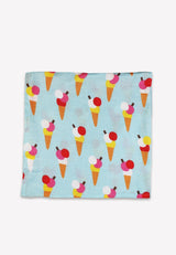 Toby Tiger Organic Ice Cream Cones Print 2 Pack Muslins