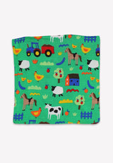 Toby Tiger Organic Hillside Print 2 Pack Muslins