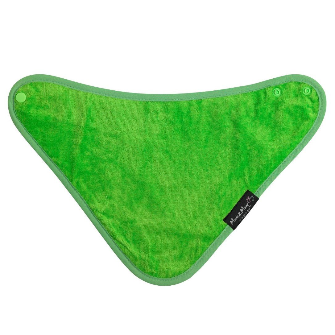 Mum 2 Mum Bandana Style Wonder Bib - Lime Green