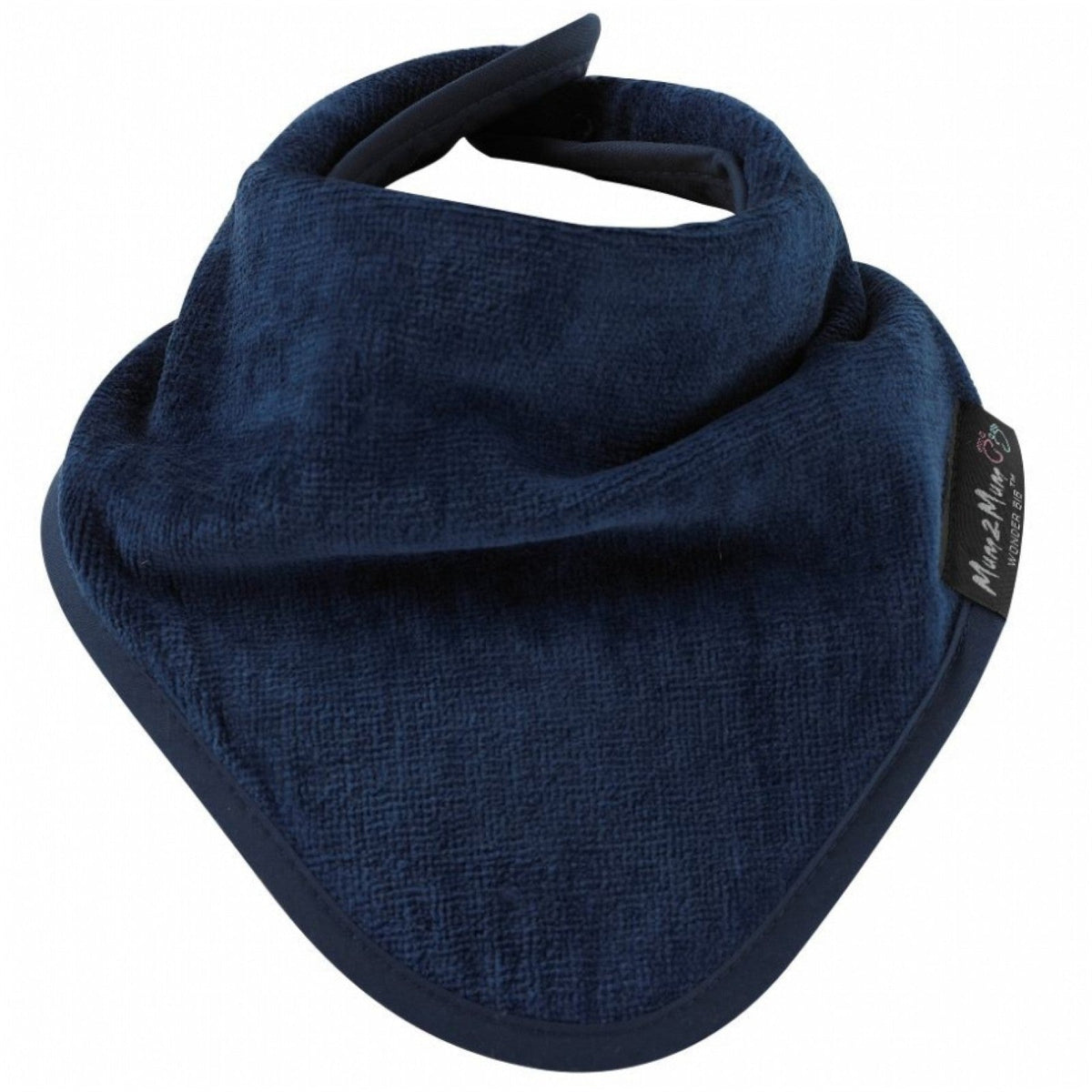 Mum 2 Mum Bandana Style Wonder Bib - Navy Blue