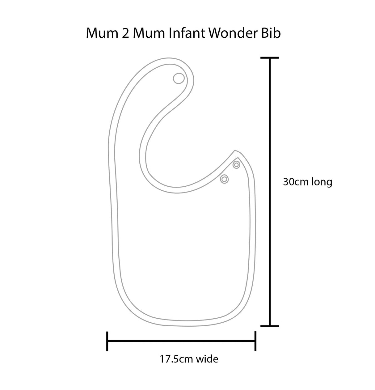 Mum 2 Mum Infant Wonder Bib - Olive Green