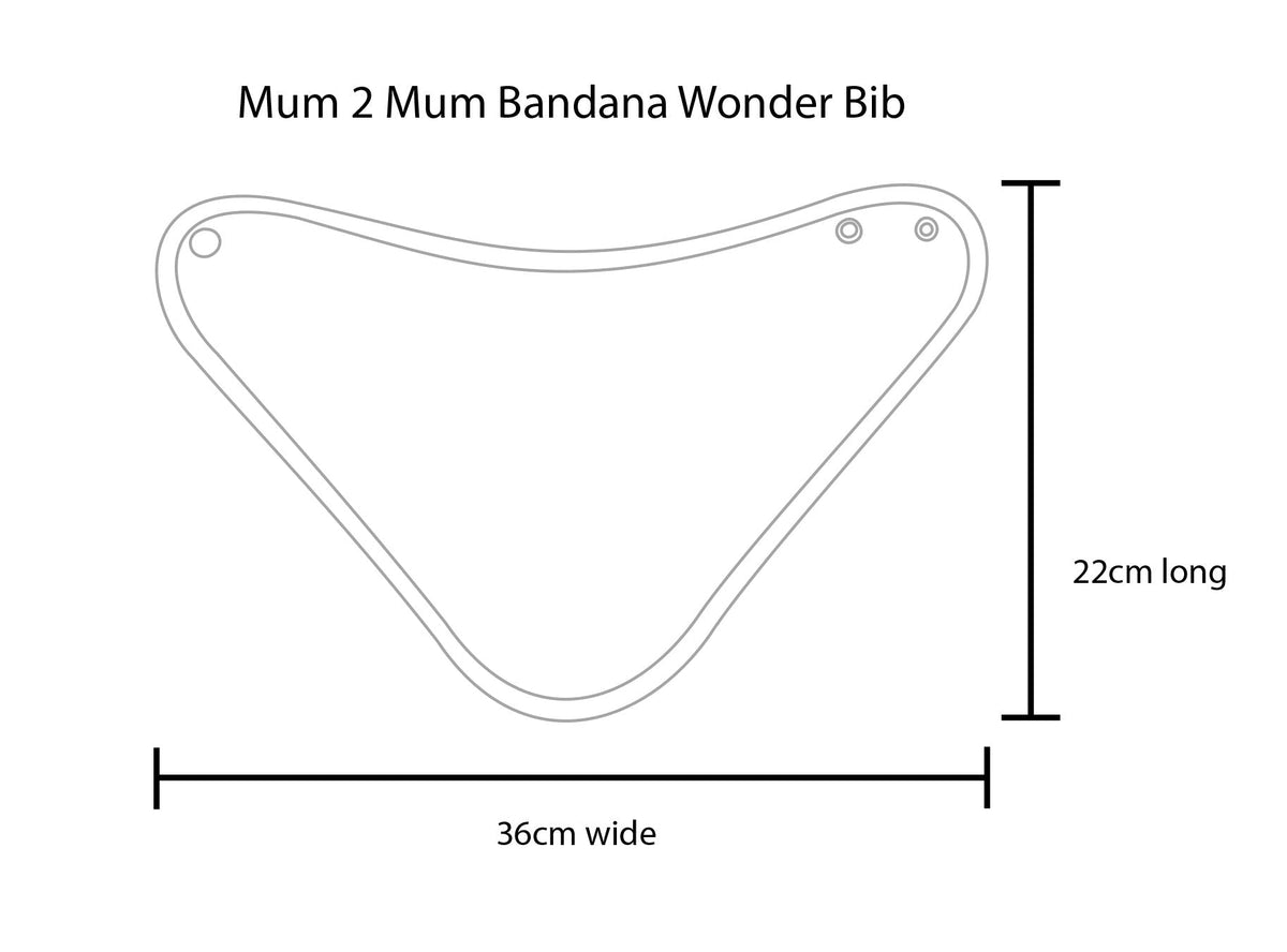 Mum 2 Mum Teething Bandana Wonder Bib - Red