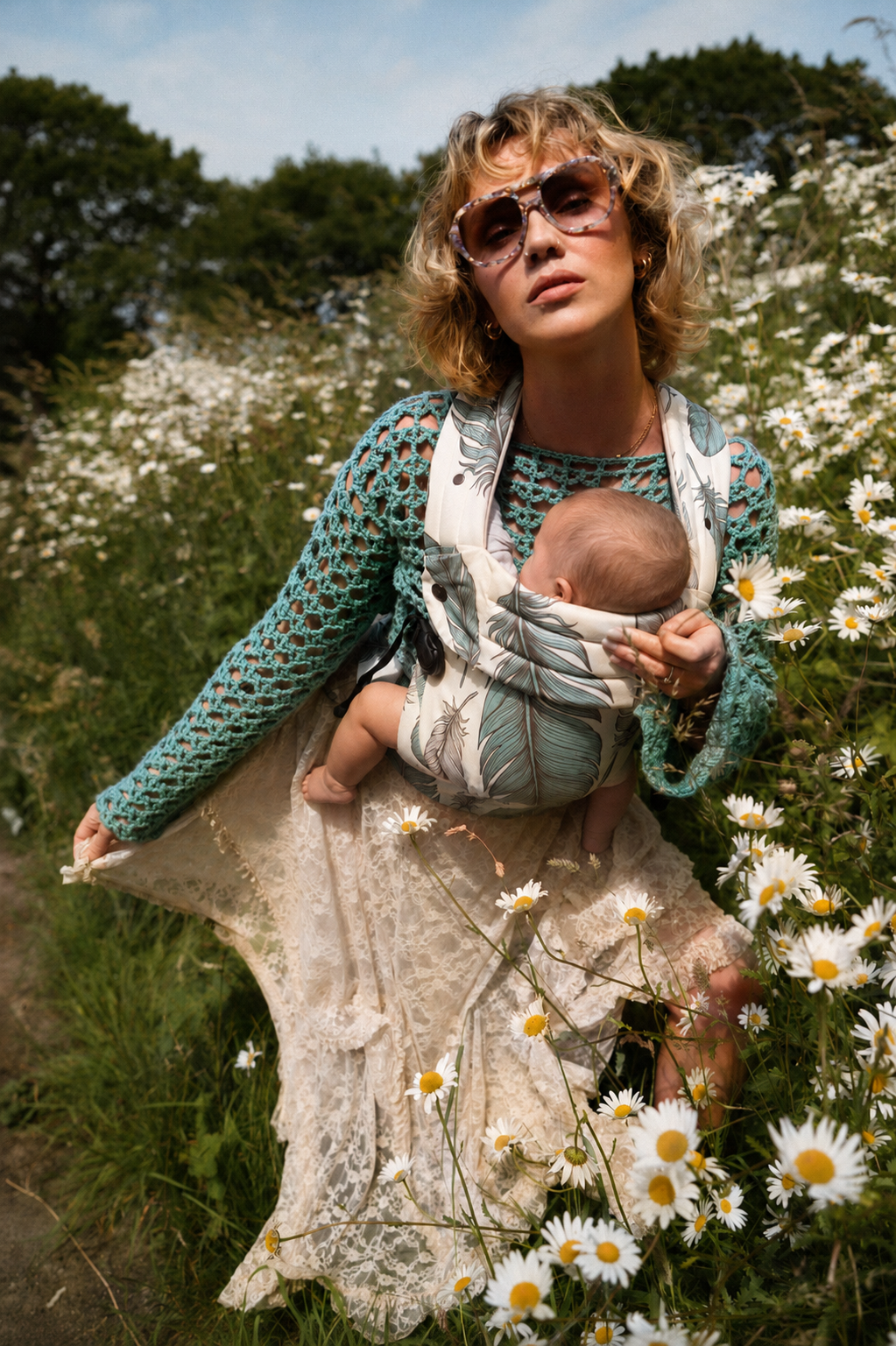 Nomad Pure Organic Baby Carrier - Wild Plume
