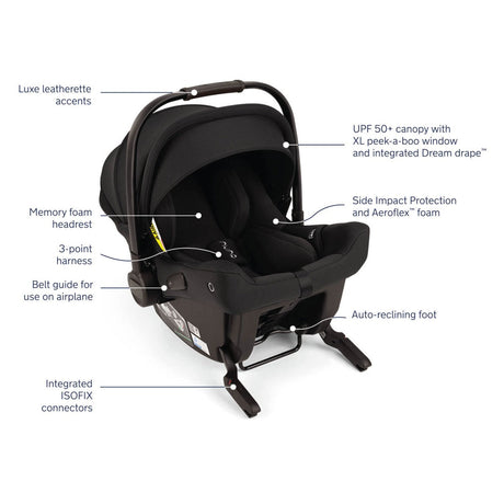 Nuna PIPA URBN i-Size Infant Carrier - Caviar 14