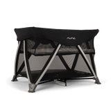 Nuna SENA Aire Travel Cot with Zip On Bassinet - Caviar