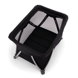 Nuna SENA Aire Travel Cot with Zip On Bassinet - Caviar