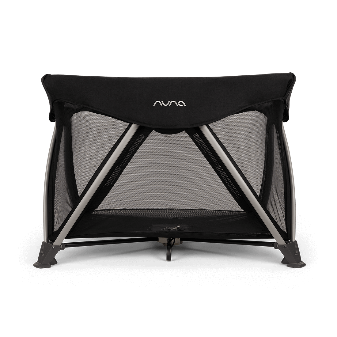 Nuna SENA Aire Travel Cot with Zip On Bassinet - Caviar