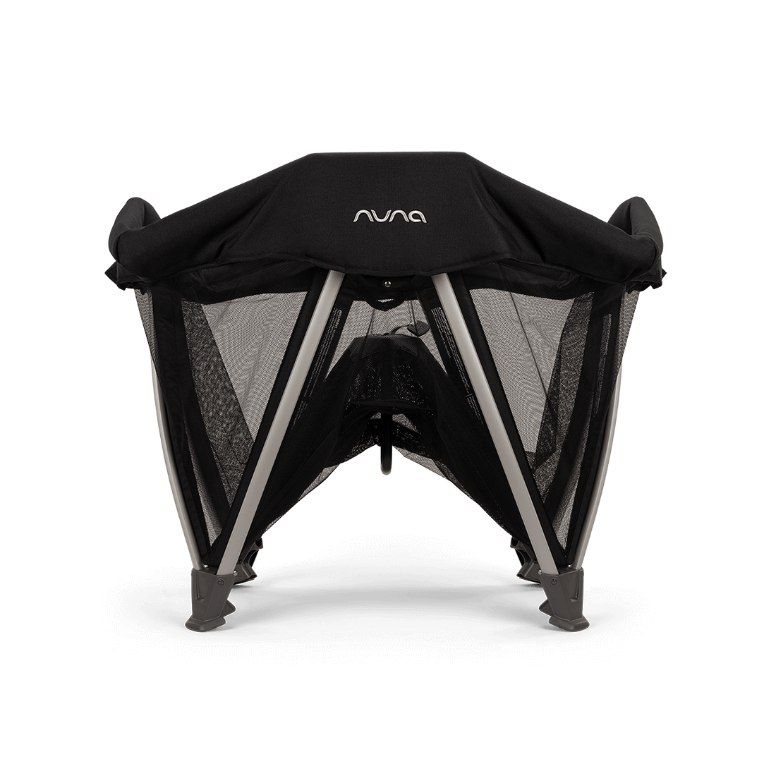 Nuna SENA Aire Travel Cot with Zip On Bassinet - Caviar