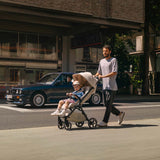 Nuna TRVL LX BMW Collection Compact Stroller with Raincover & Travel Bag - Mica