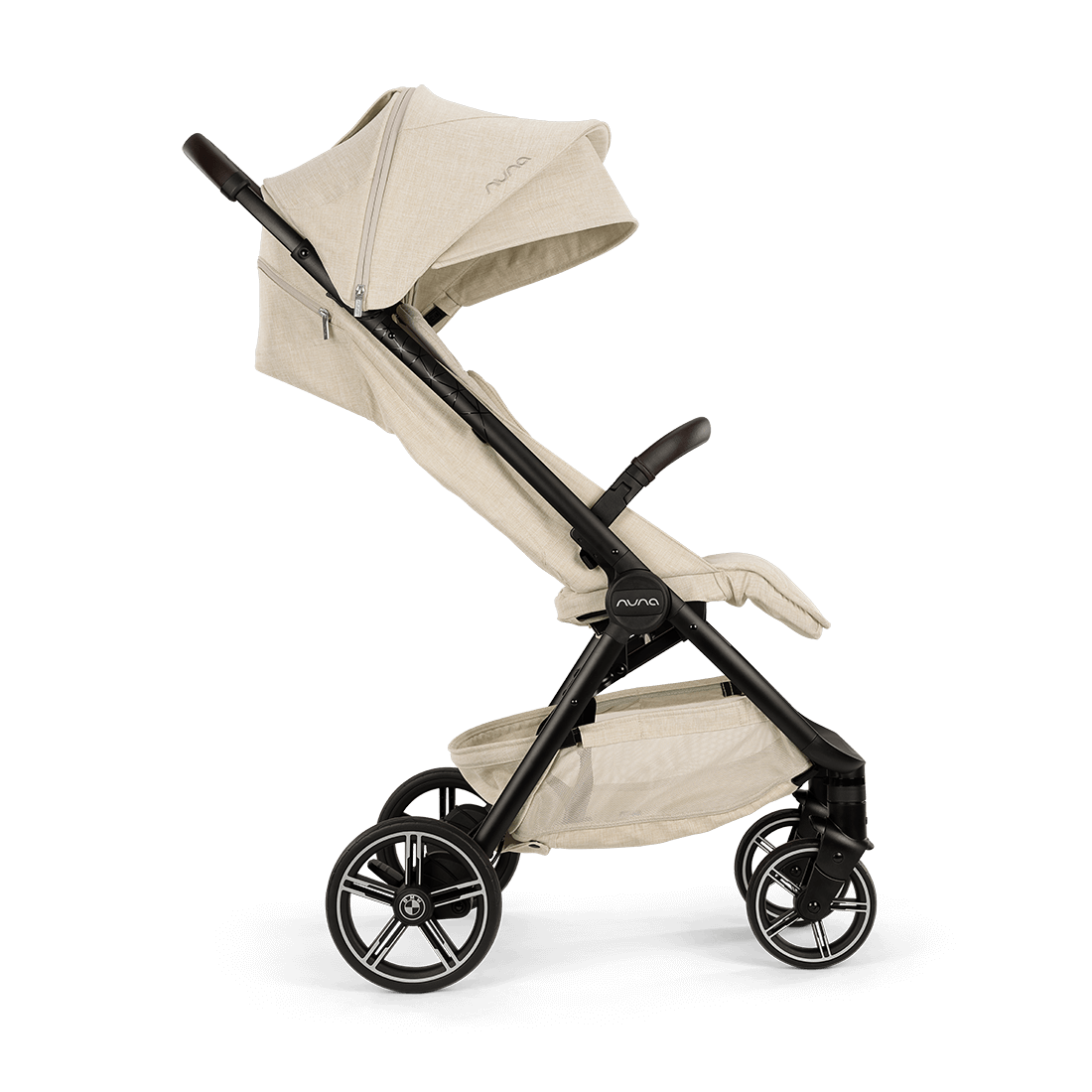 Nuna TRVL LX BMW Collection Compact Stroller with Raincover & Travel Bag - Mica