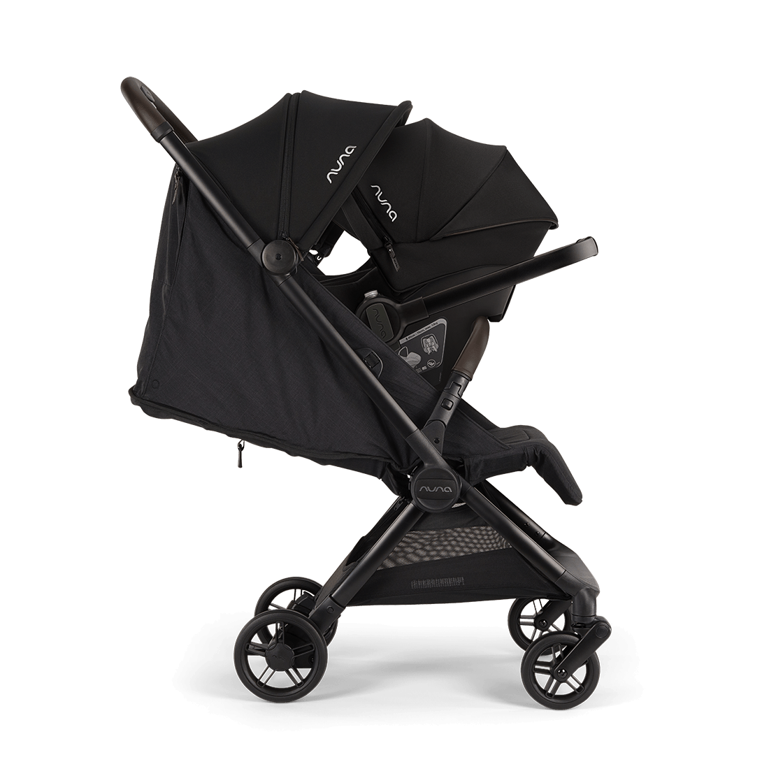 Nuna VIAA Cabn Compact Stroller - Caviar