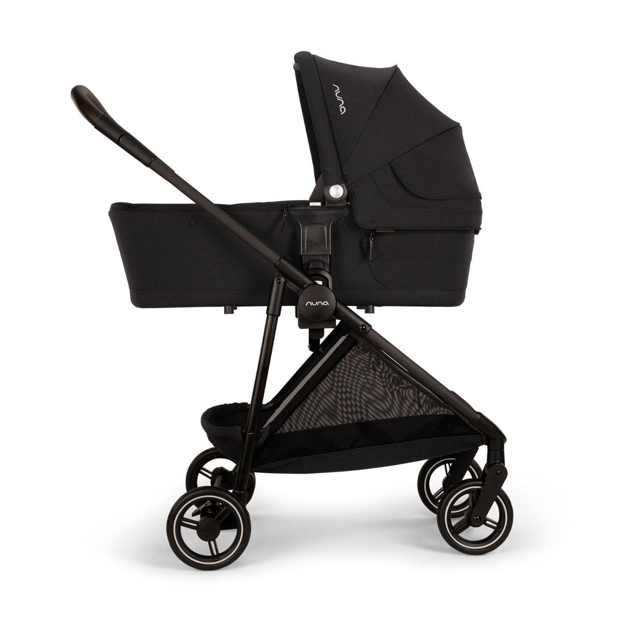 Nuna IXXA Next with ARRA Flex & Base Curv Travel System Bundle - Caviar