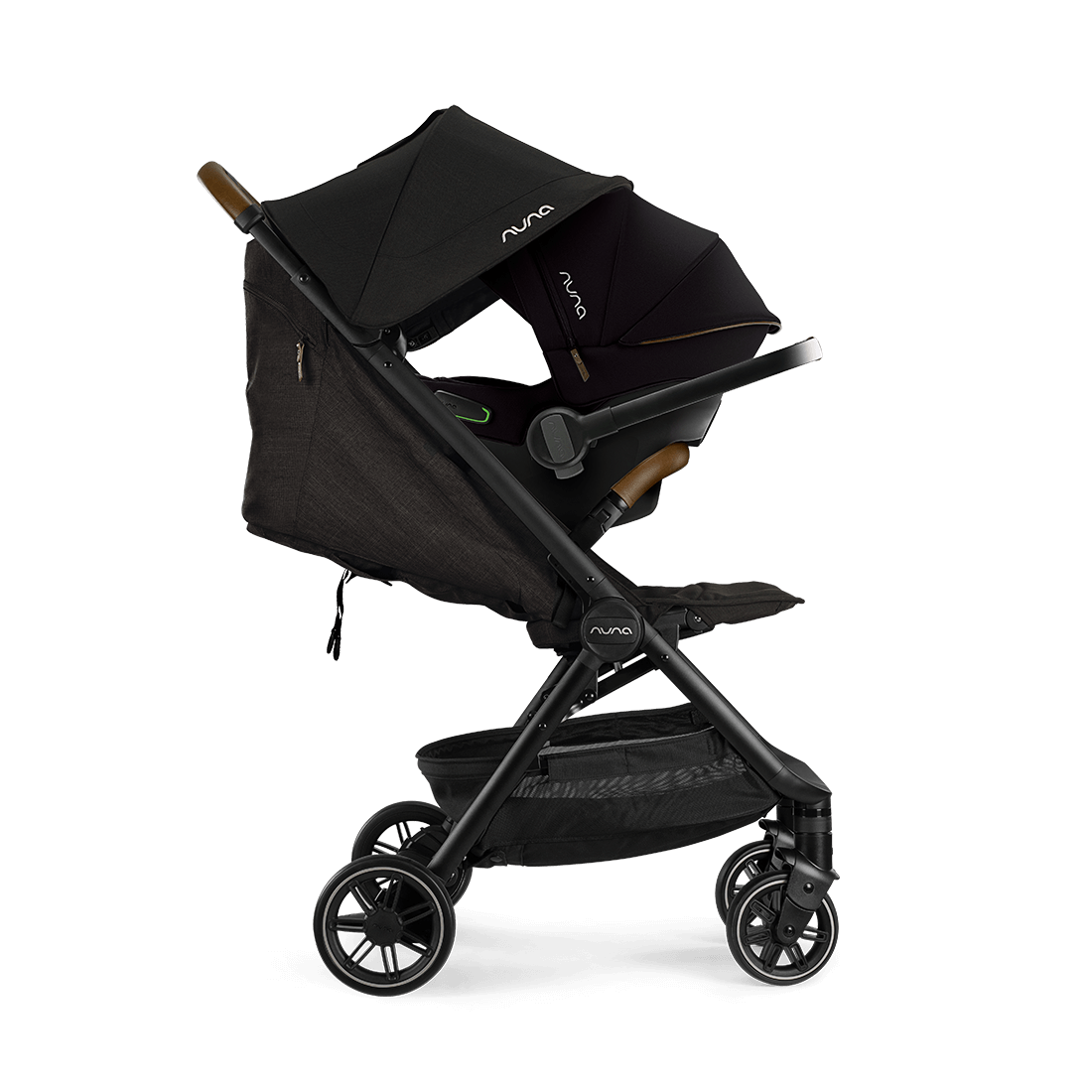 Nuna TRVL Compact Stroller with PIPA URBN Car Seat - Caviar