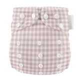 One Size All-In-One Reusable Cloth Nappy - Lilac Gingham