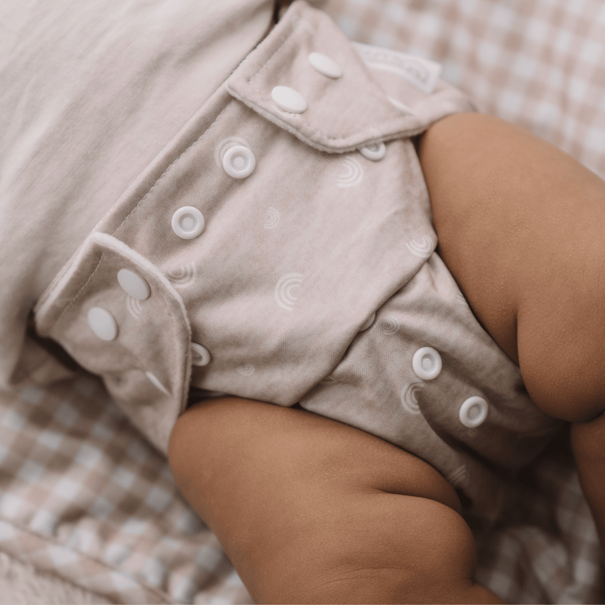 One Size All-In-One Reusable Cloth Nappy - Rainbow Oatmeal