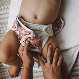 One Size Bamboo Cotton Bedtime Pearl Reusable Cloth Nappy