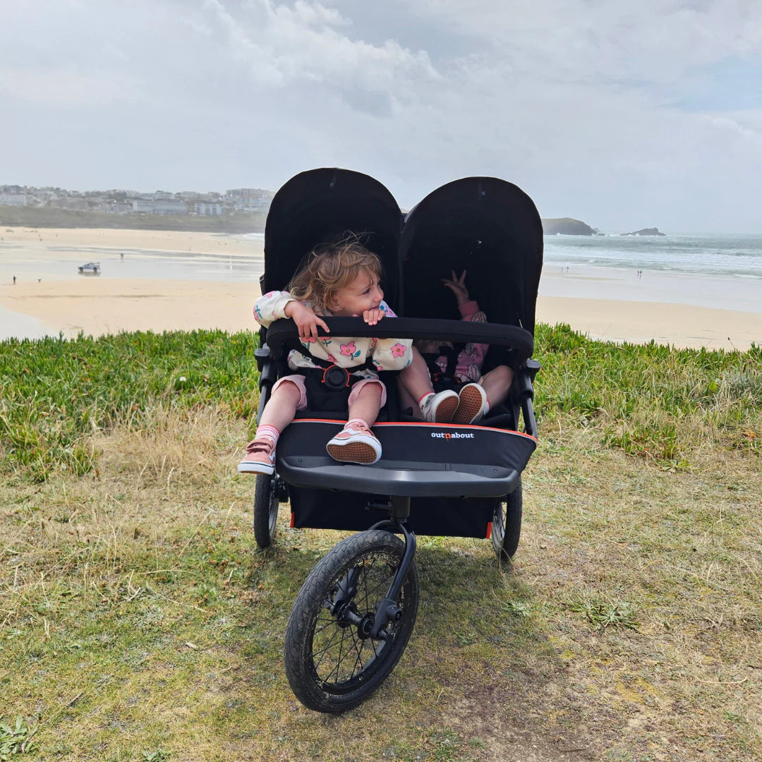 Out n About Nipper V6 Plus Double Pushchair - Highland Blue