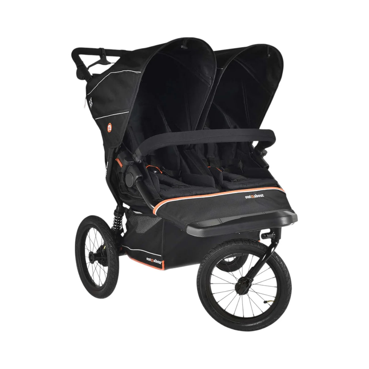 Out n About Nipper V6 Plus Double Pushchair - Summit Black