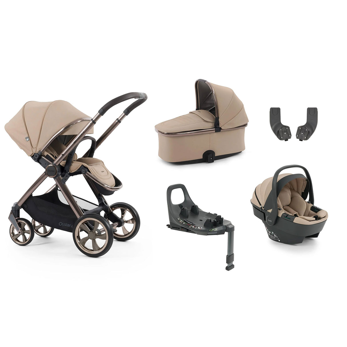 BabyStyle Oyster 4 Essential 5 Piece Capsule 360 Bundle - Fawn