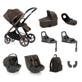 BabyStyle Oyster 4 Luxury Baby & Toddler 360 Car Seat Bundle - Chocolate Velvet