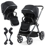 BabyStyle Oyster 4 Tandem Stroller - Carbonite