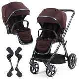 BabyStyle Oyster 4 Tandem Stroller - Mulberry