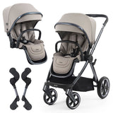 BabyStyle Oyster 4 Tandem Stroller - Stone
