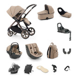 BabyStyle Oyster 4 Ultimate Baby & Toddler 360 Car Seat Bundle - Fawn