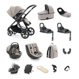 BabyStyle Oyster 4 Ultimate Baby & Toddler 360 Car Seat Bundle - Stone