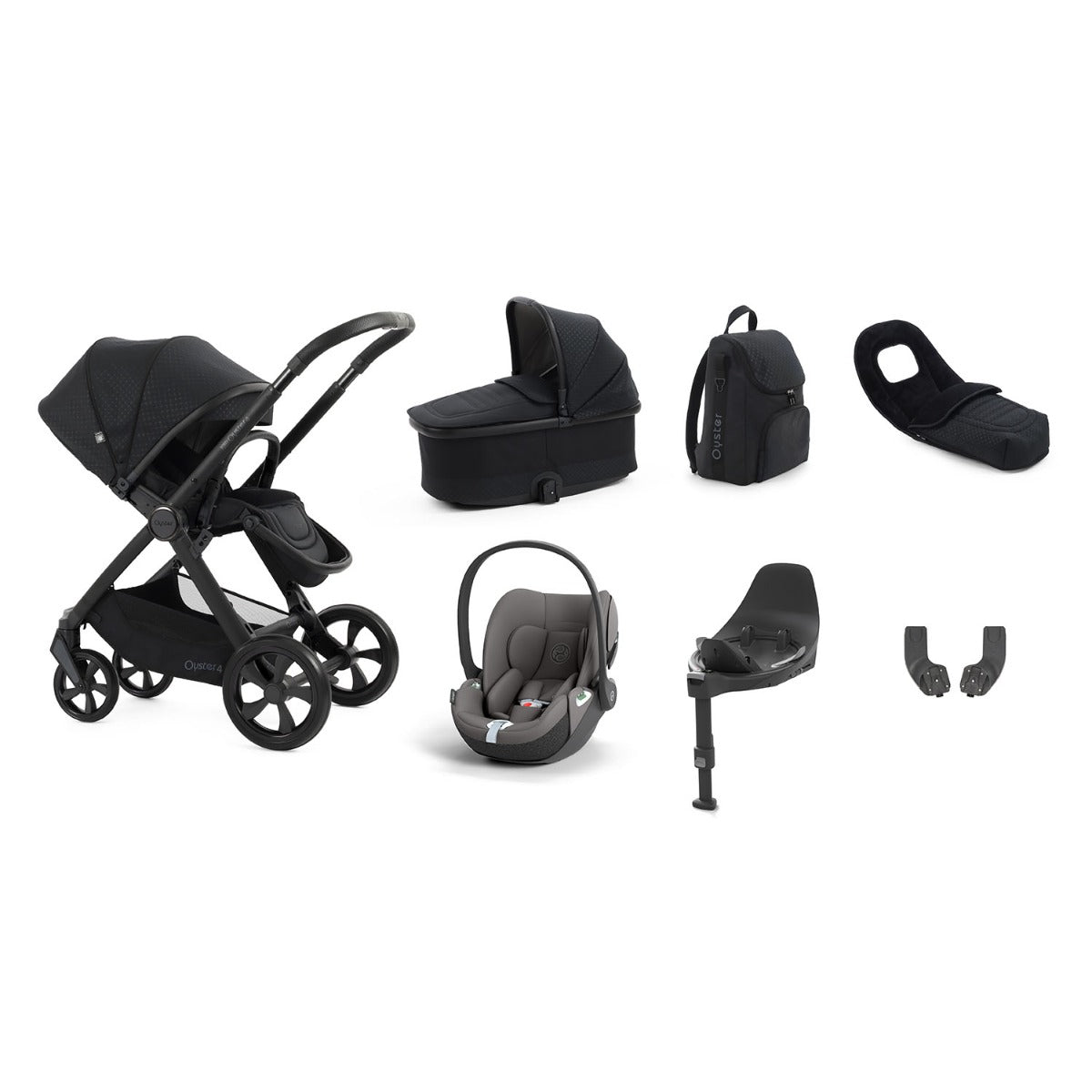 BabyStyle Oyster 4 Luxury 7 Piece Cybex Cloud T Bundle - Raven