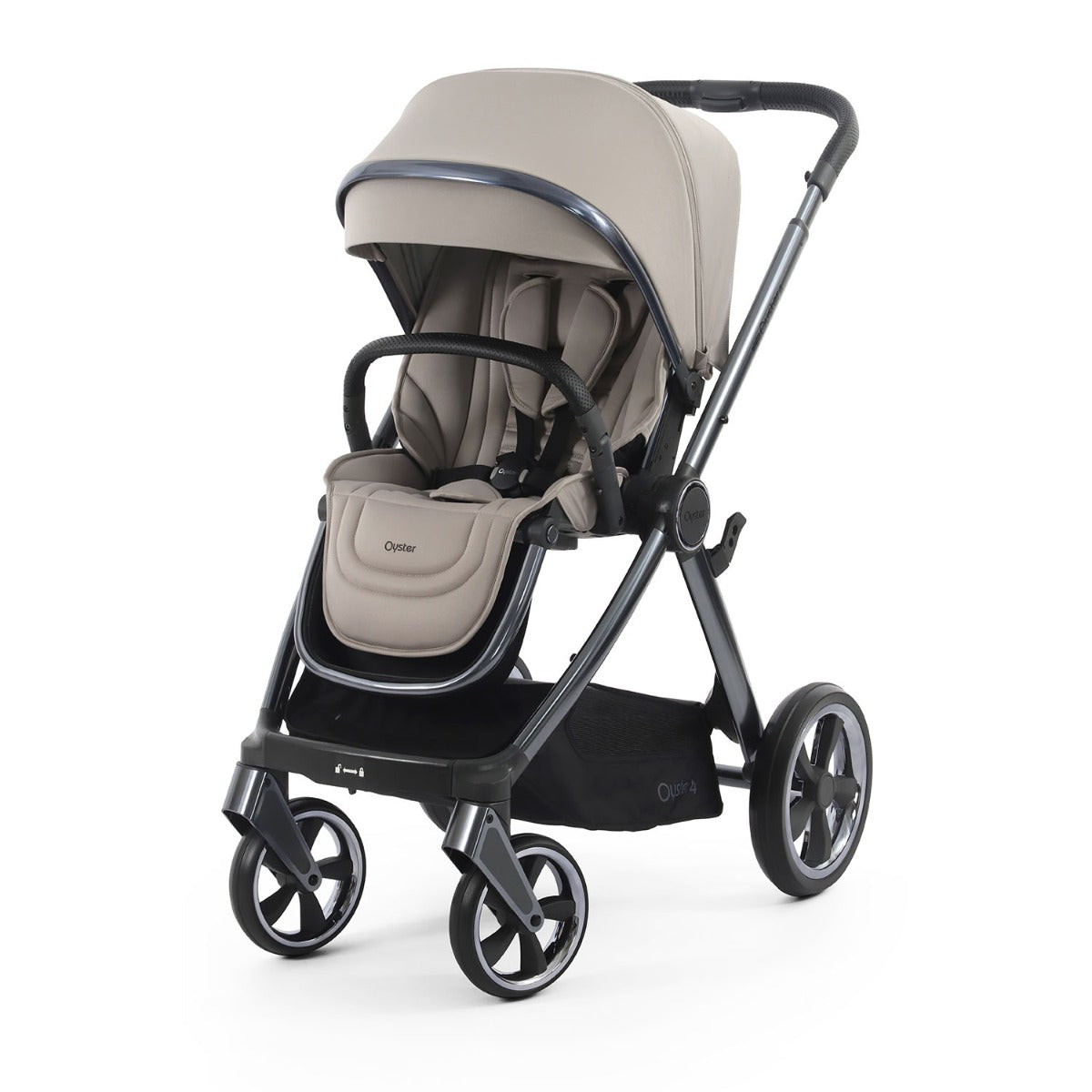 BabyStyle Oyster 4 Luxury 360 Car Seat & Nursery Essentials Bundle - Stone