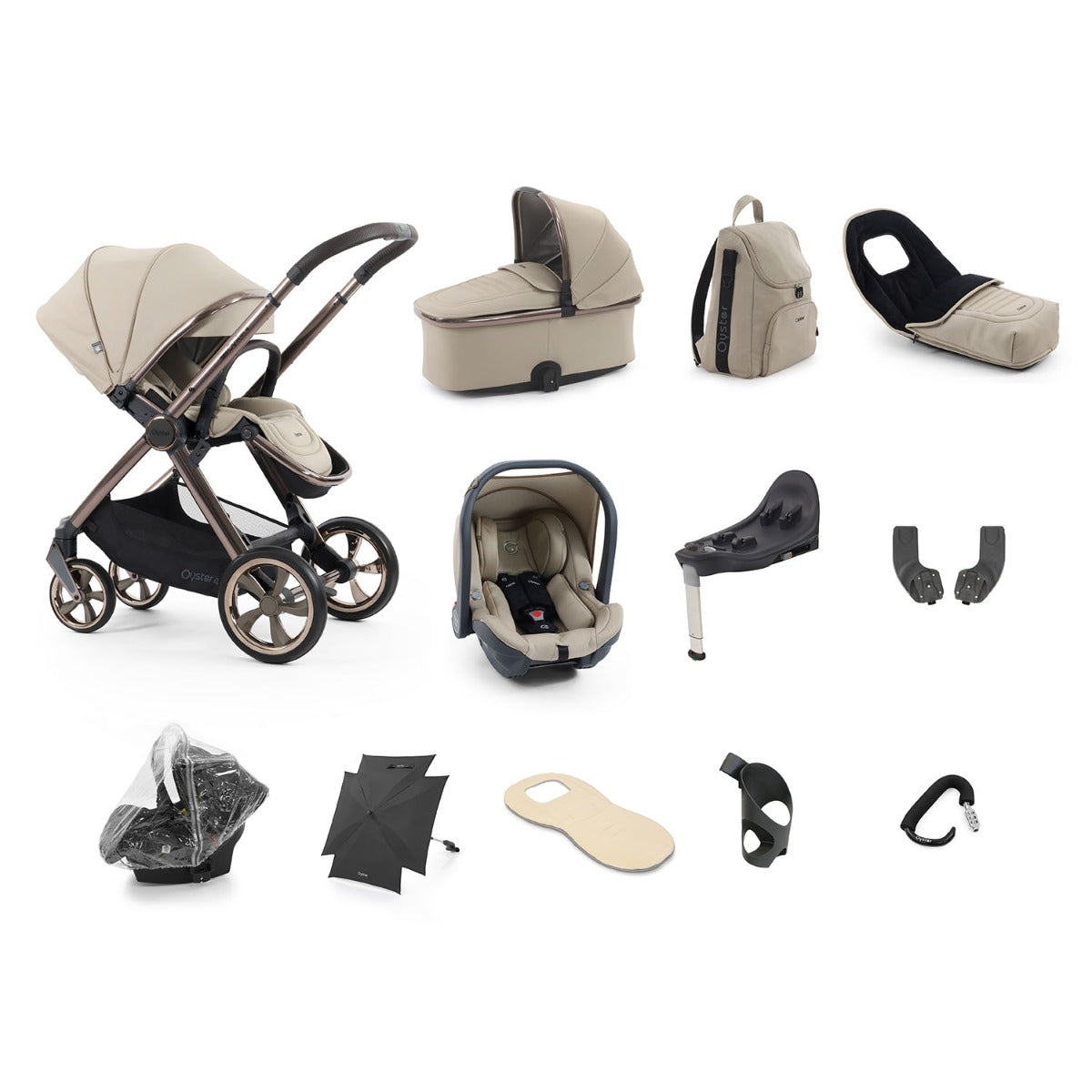 BabyStyle Oyster 4 Ultimate 12 Piece Capsule Bundle - Buttermilk