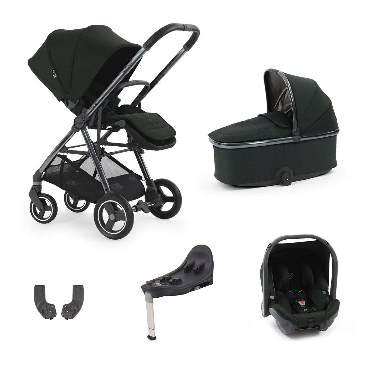 BabyStyle Oyster Gravity+ 5 Piece Capsule Bundle - Black Olive