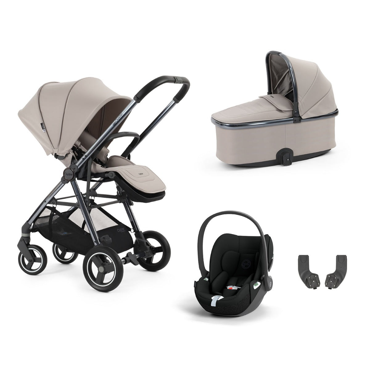 BabyStyle Oyster Gravity+ 4 Piece Cybex Cloud T Bundle - Stone