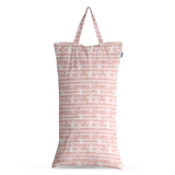 Peppa Pig XL Wet Bag Reusable Cloth Nappy Pail - Blush Stripe