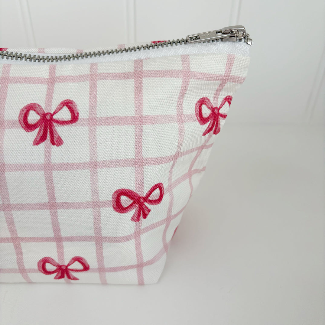 Nappy Wallet - Pink Bows