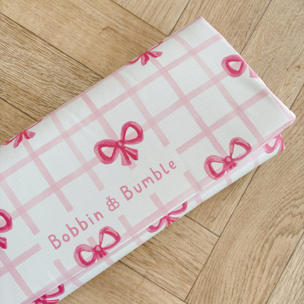 Travel Changing Mat - Pink Bows