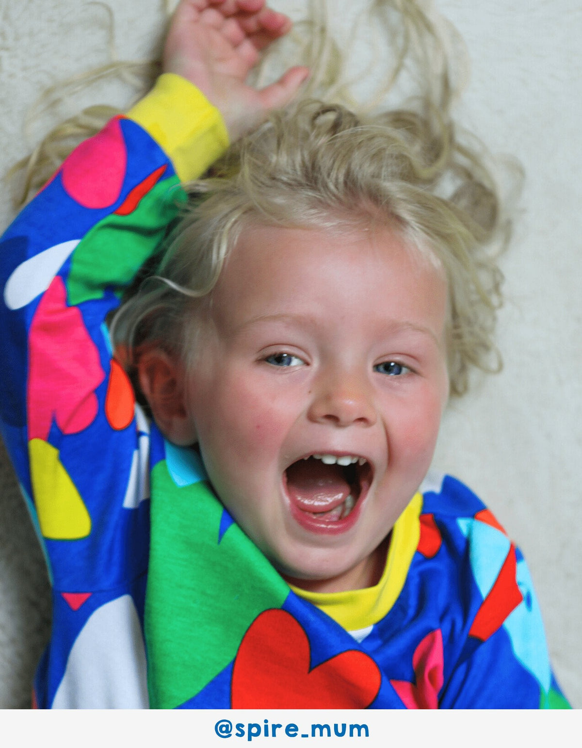 Toby Tiger Organic Heart Print Pyjamas