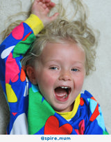 Toby Tiger Organic Heart Print Pyjamas