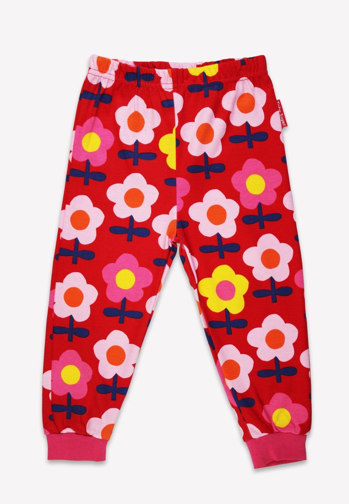 Toby Tiger Organic Pink Flower Print Pyjamas