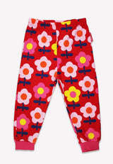 Toby Tiger Organic Pink Flower Print Pyjamas