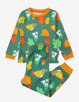 Toby Tiger Organic Autumn Print Pyjamas
